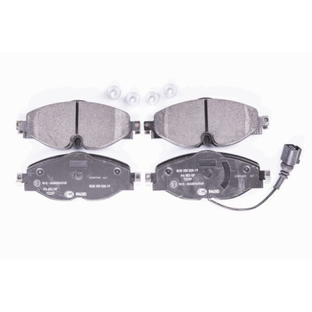 HELLA 8DB 355 020-191 Brzdové platničky Predné pre