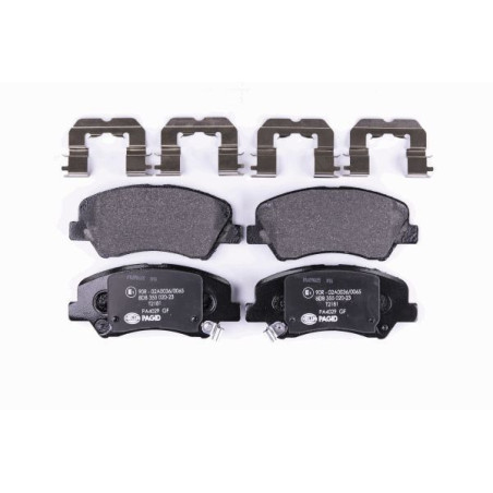 HELLA 8DB 355 020-231 Brzdové platničky Predné pre