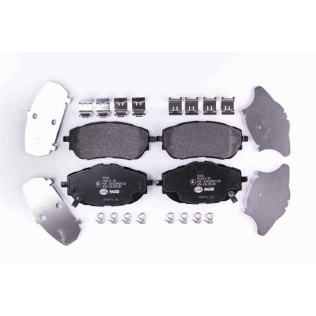 HELLA 8DB 355 020-281 Brzdové platničky Predné pre