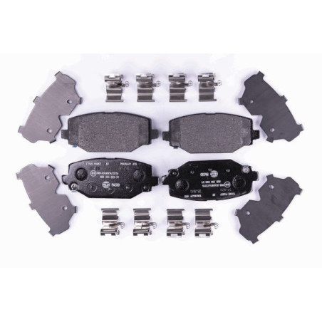 HELLA 8DB 355 020-311 Brake Pads Set Rear for