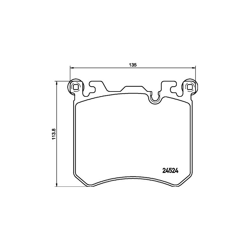 HELLA 8DB 355 020-431 Klocki hamulcowe Przód dla
