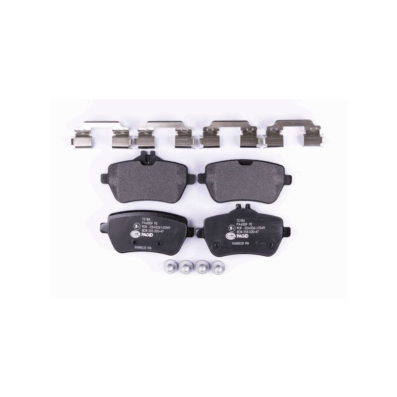 HELLA 8DB 355 020-471 Brake Pads Set Rear for