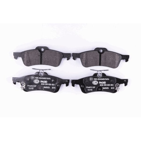 HELLA 8DB 355 020-501 Brzdové platničky Zadné pre