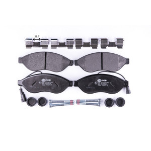 HELLA 8DB 355 020-651 Brzdové platničky Predné pre