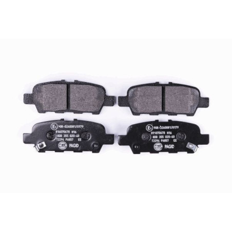 HELLA 8DB 355 020-401 Brzdové platničky Zadné pre