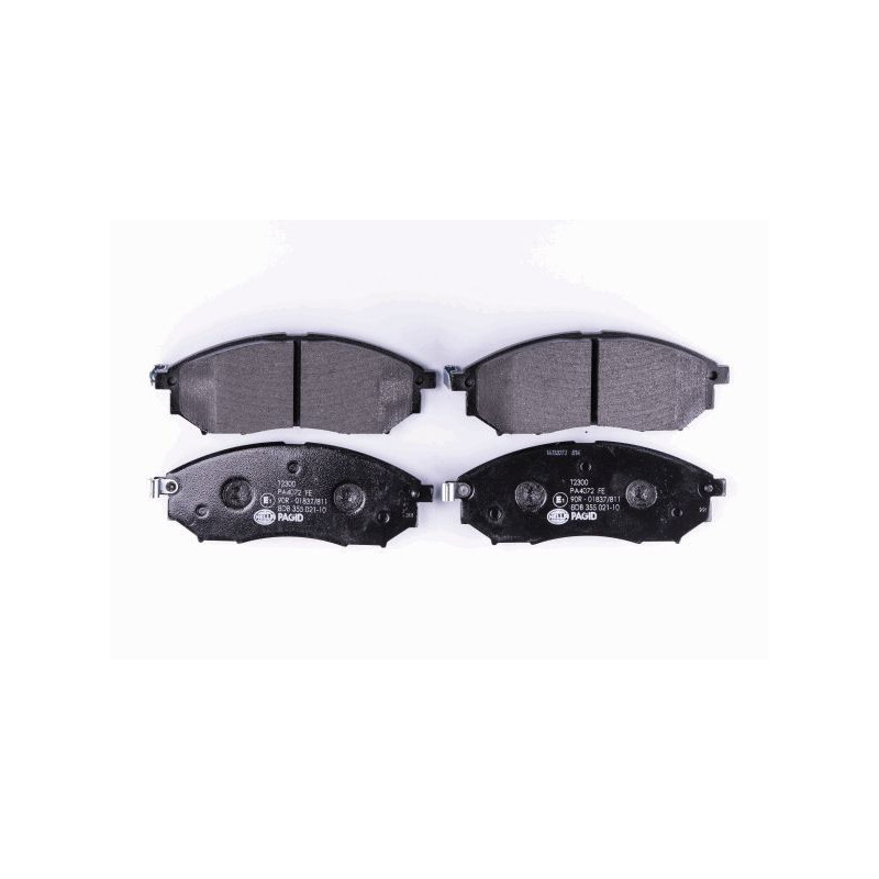 HELLA 8DB 355 021-101 Brzdové platničky Predné pre