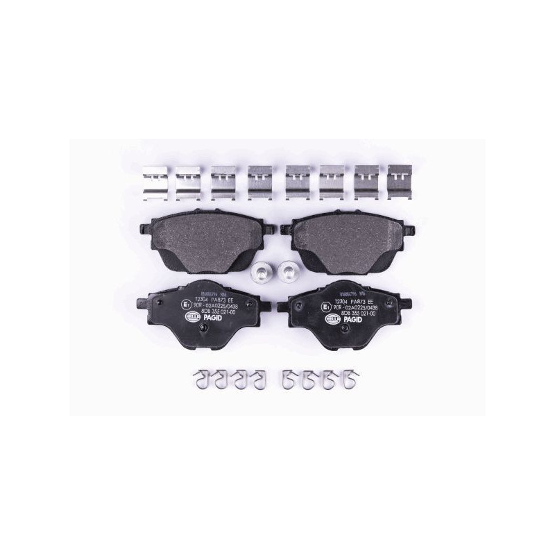 HELLA 8DB 355 021-001 Plaquettes de frein Arrière pour