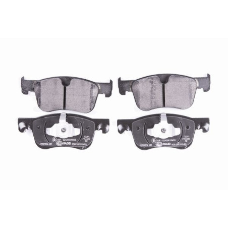 HELLA 8DB 355 020-931 Brzdové platničky Predné pre