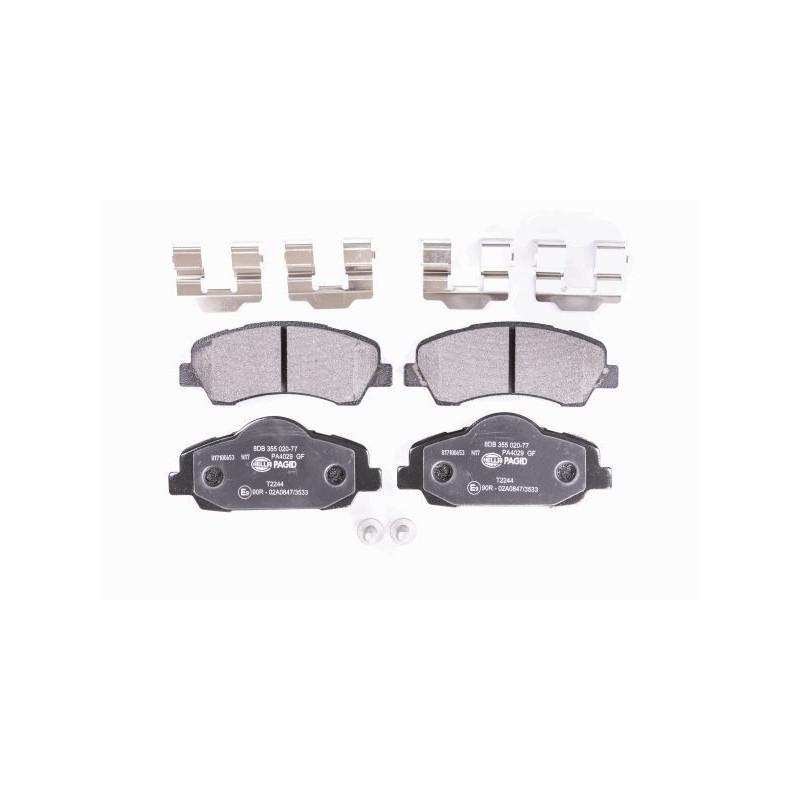 HELLA 8DB 355 020-771 Klocki hamulcowe Przód dla