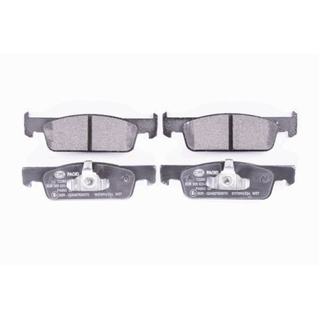 HELLA 8DB 355 020-801 Brzdové platničky Predné pre