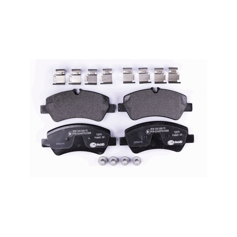 HELLA 8DB 355 020-721 Klocki hamulcowe Tył dla