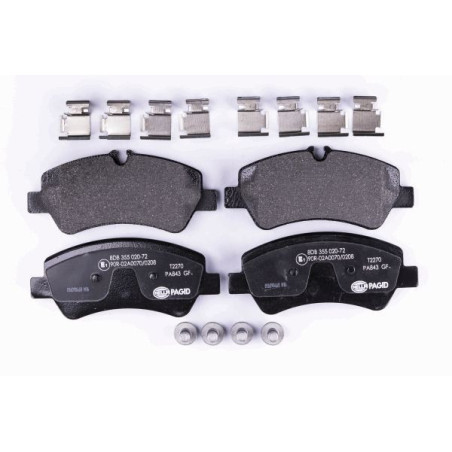 HELLA 8DB 355 020-721 Klocki hamulcowe Tył dla