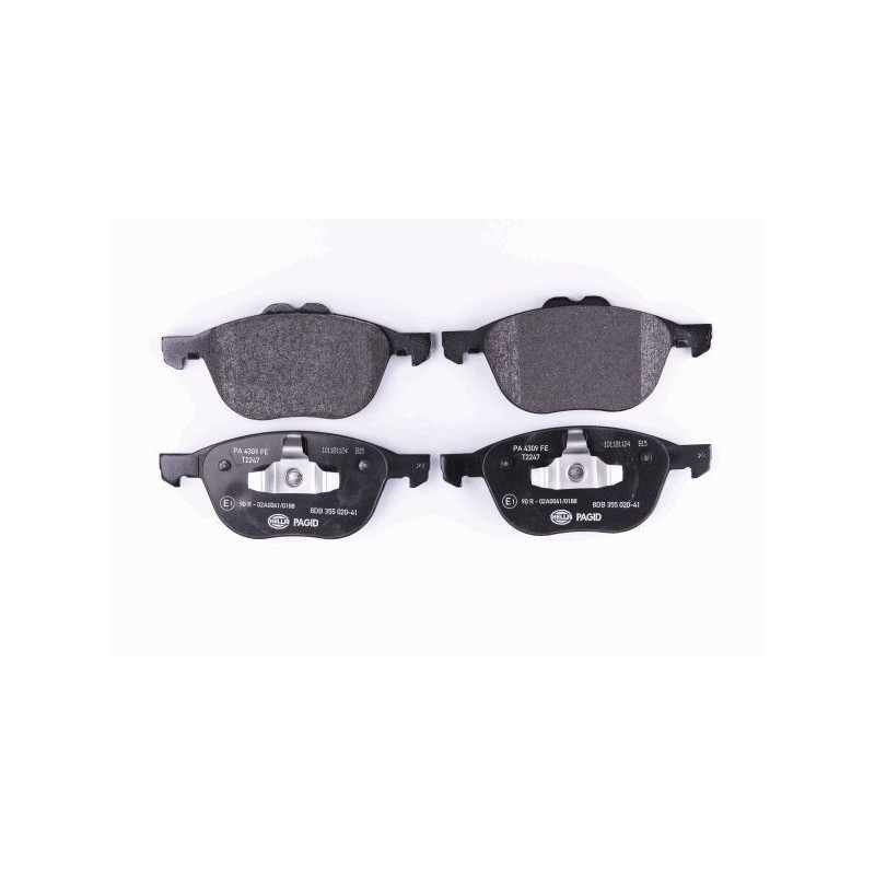 HELLA 8DB 355 020-411 Brzdové platničky Predné pre