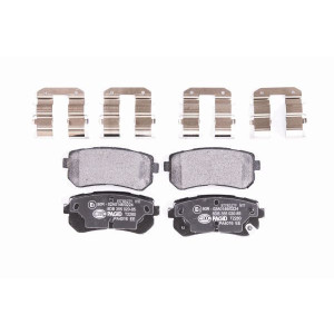 HELLA 8DB 355 020-851 Brzdové platničky Zadné pre