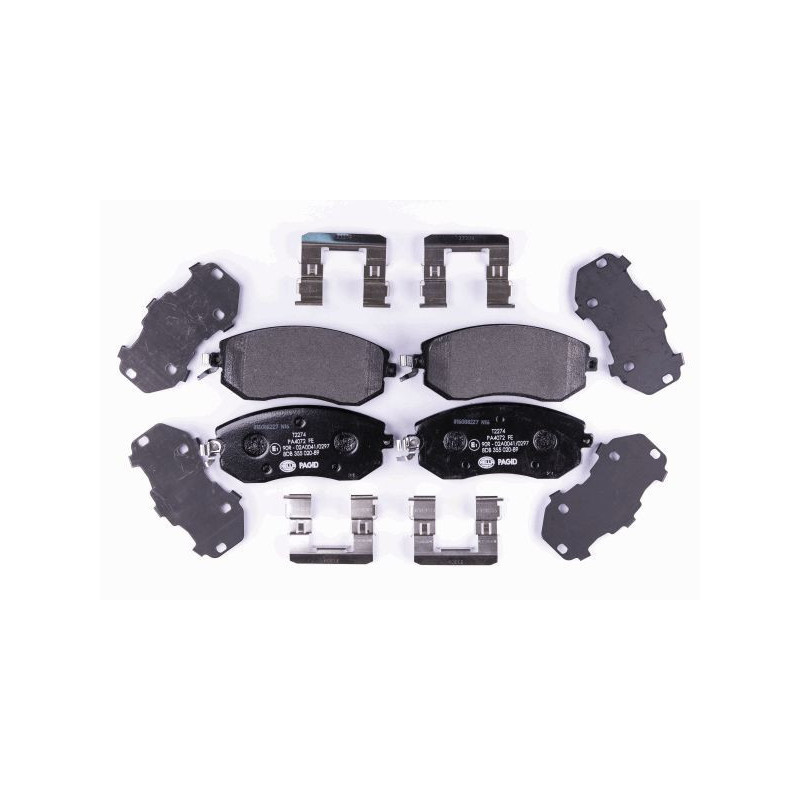 HELLA 8DB 355 020-891 Brake Pads Set Front for