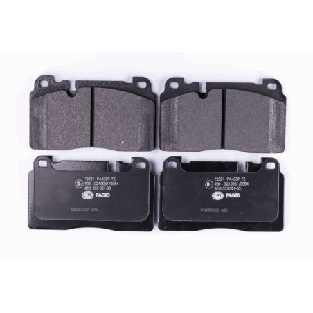 HELLA 8DB 355 021-331 Brzdové platničky Predné pre