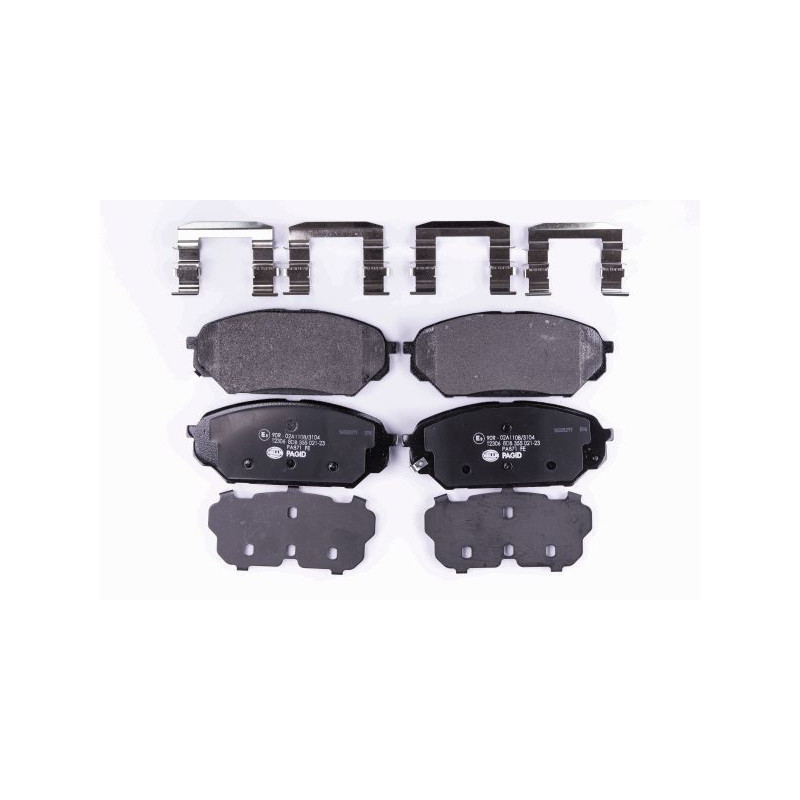 HELLA 8DB 355 021-231 Brzdové platničky Predné pre