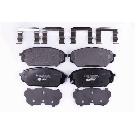 HELLA 8DB 355 021-231 Brzdové platničky Predné pre