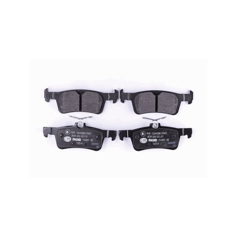 HELLA 8DB 355 021-311 Klocki hamulcowe Tył dla