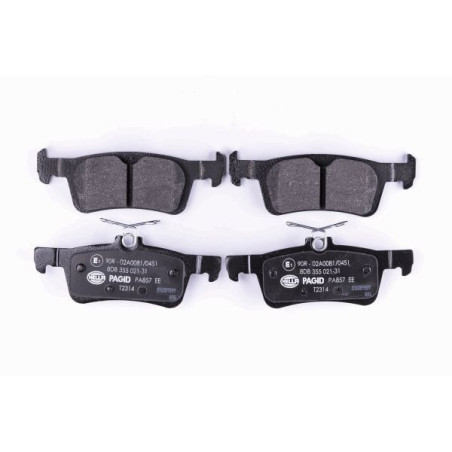 HELLA 8DB 355 021-311 Brzdové platničky Zadné pre
