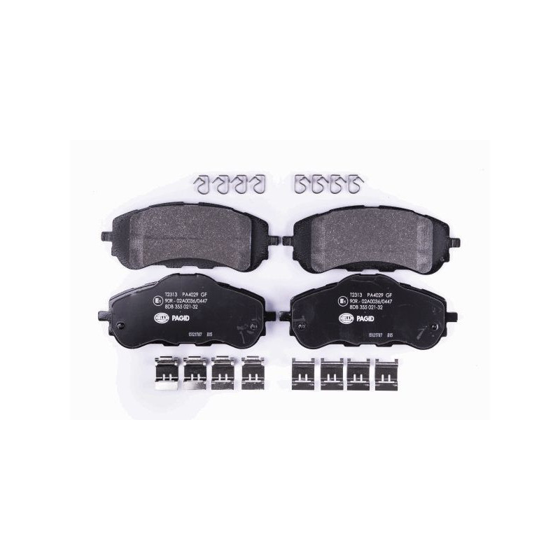 HELLA 8DB 355 021-321 Klocki hamulcowe Przód dla