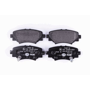 HELLA 8DB 355 021-411 Brzdové platničky Zadné pre