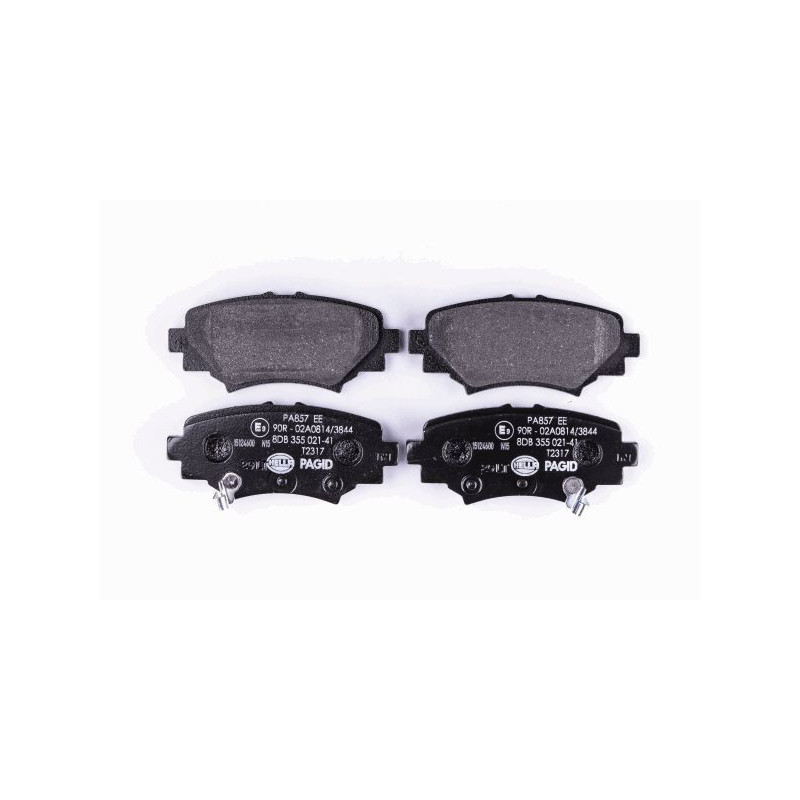 HELLA 8DB 355 021-411 Pastillas de freno Trasero para
