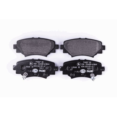 HELLA 8DB 355 021-411 Brzdové platničky Zadné pre
