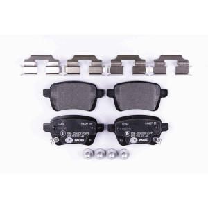 HELLA 8DB 355 021-441 Brzdové platničky Zadné pre