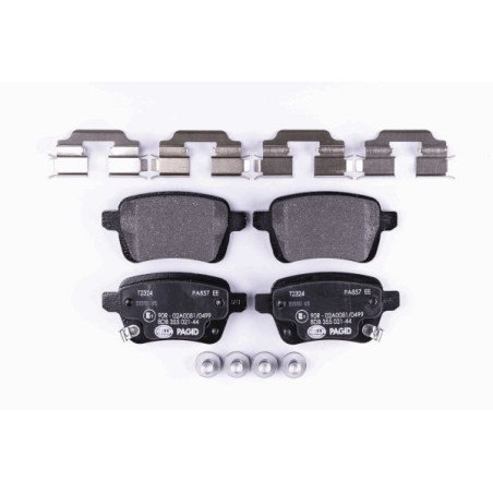 HELLA 8DB 355 021-441 Brake Pads Set Rear for