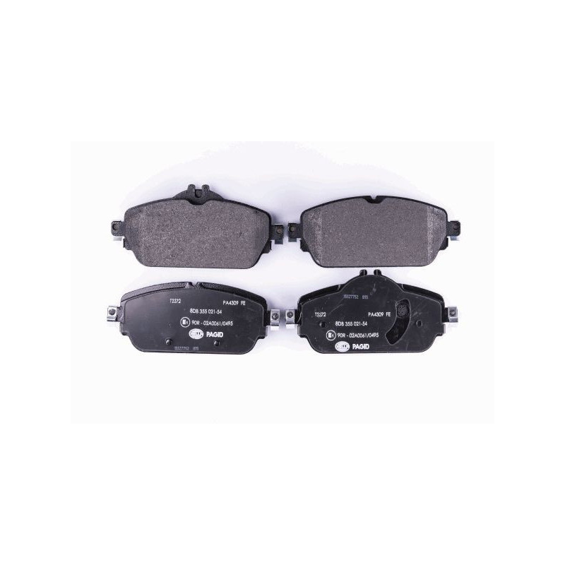 HELLA 8DB 355 021-541 Brzdové platničky Predné pre
