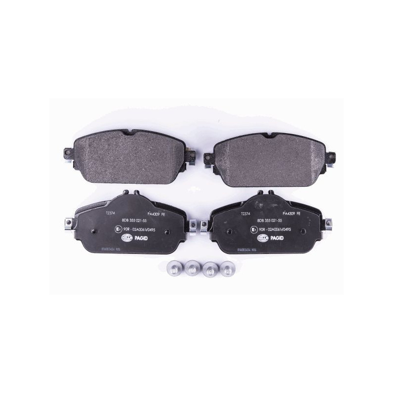 HELLA 8DB 355 021-551 Brake Pads Set Front for