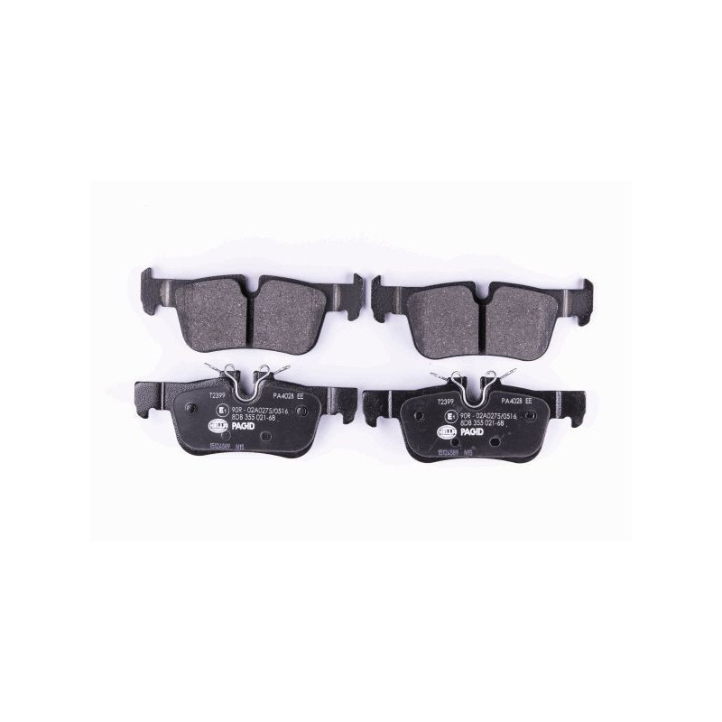 HELLA 8DB 355 021-681 Brzdové platničky Zadné pre