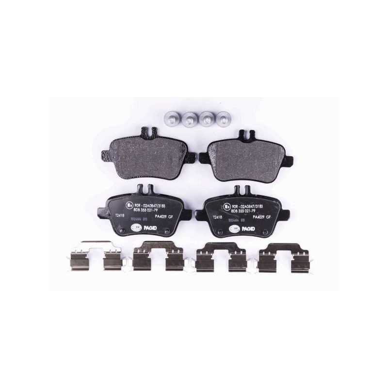 HELLA 8DB 355 021-791 Klocki hamulcowe Tył dla