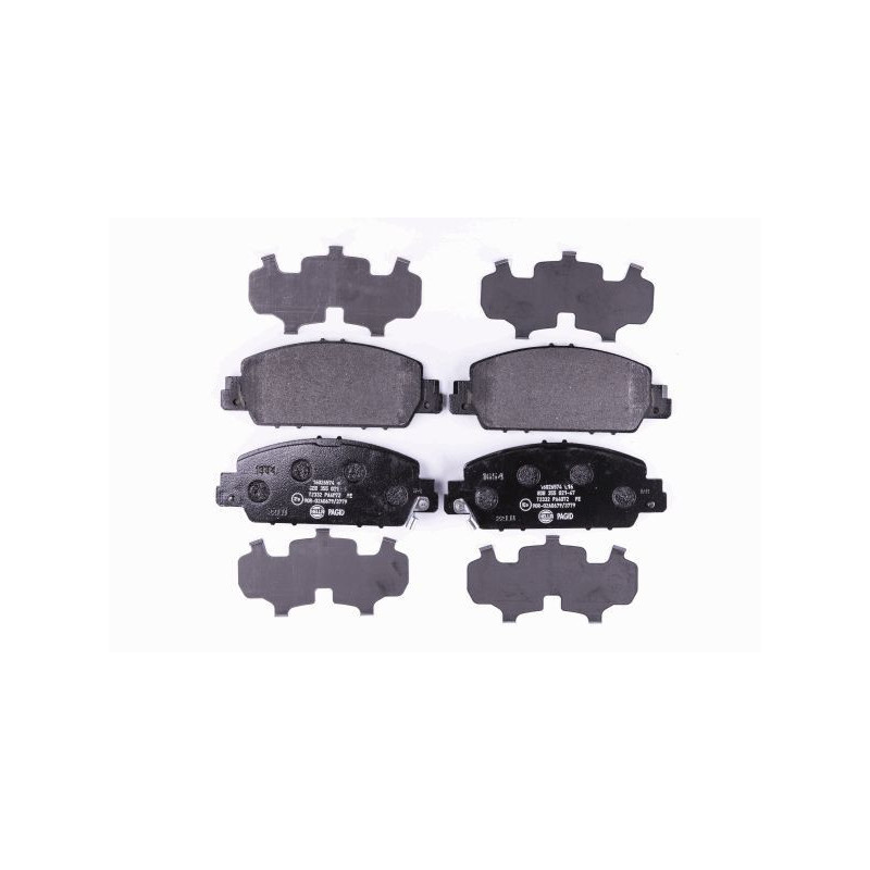 HELLA 8DB 355 021-471 Pastillas de freno Trasero para