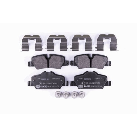 HELLA 8DB 355 021-481 Brake Pads Set Rear for