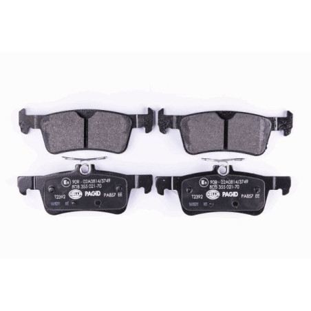HELLA 8DB 355 021-701 Pastillas de freno Trasero para