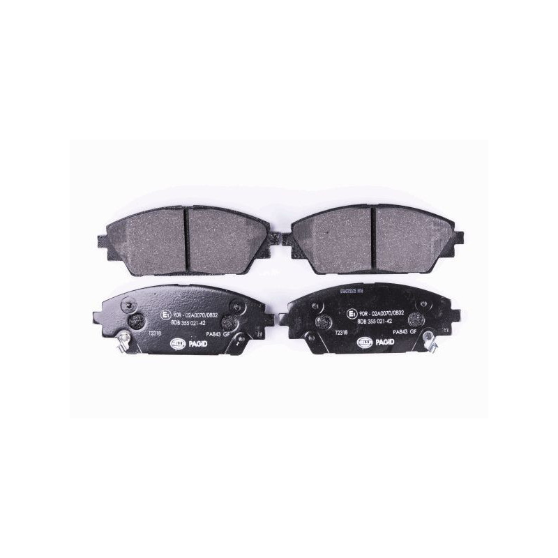 HELLA 8DB 355 021-421 Pastillas de freno Delantero para