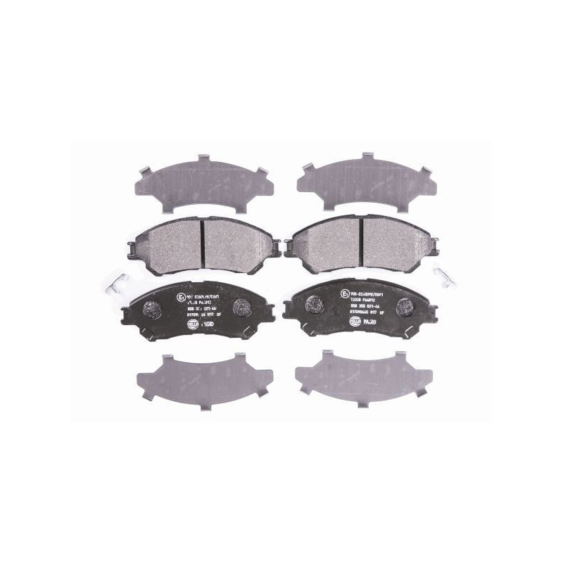 HELLA 8DB 355 021-461 Plaquettes de frein Avant pour