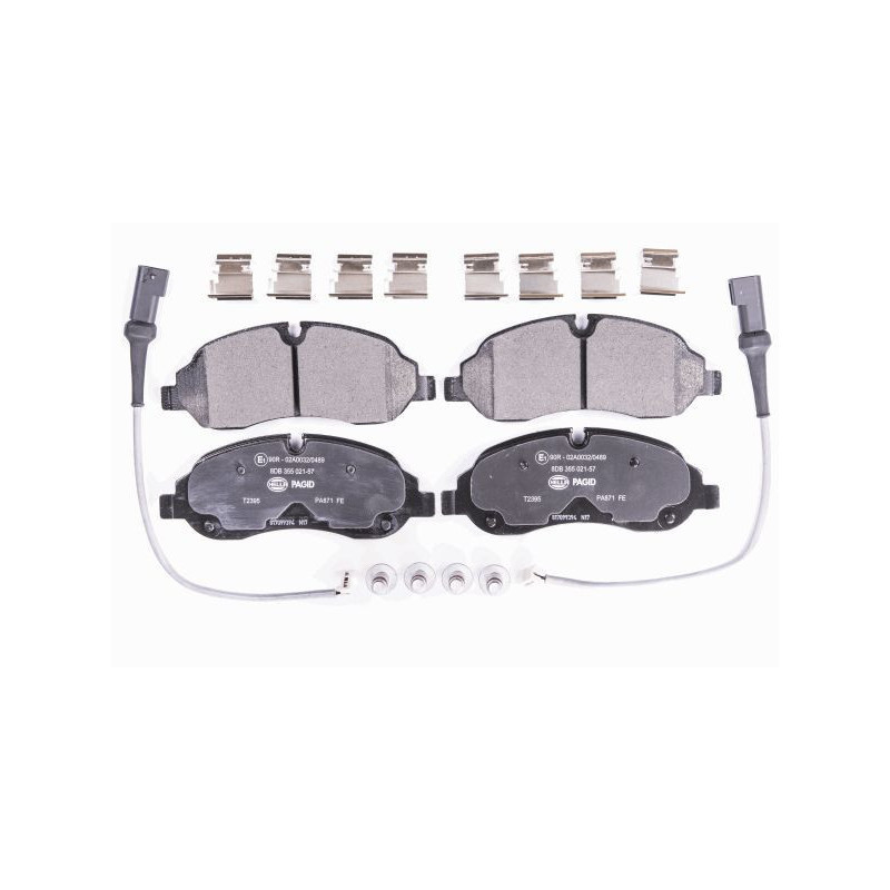 HELLA 8DB 355 021-571 Brzdové platničky Predné pre