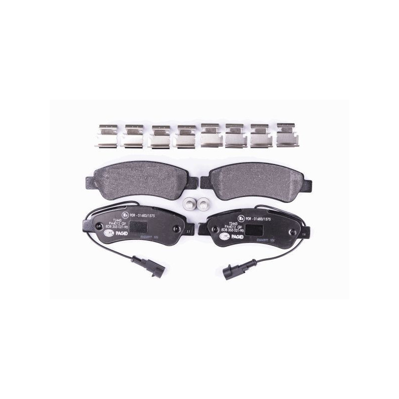 HELLA 8DB 355 021-901 Klocki hamulcowe Tył dla