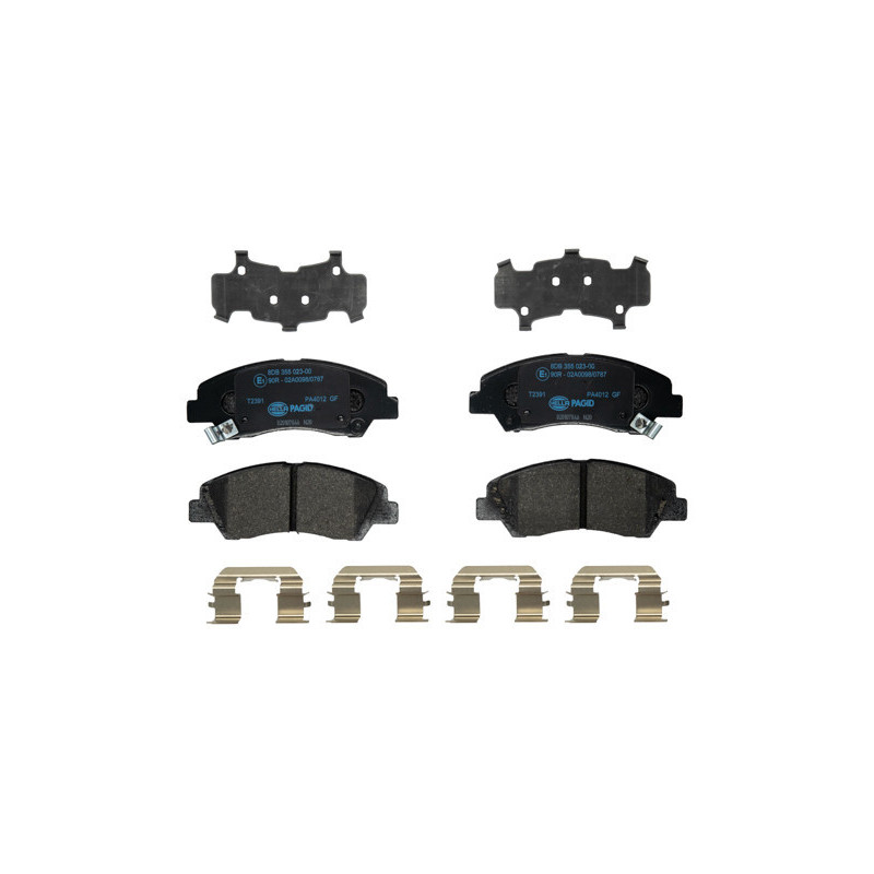 HELLA 8DB 355 023-001 Pastiglie freno Anteriore per