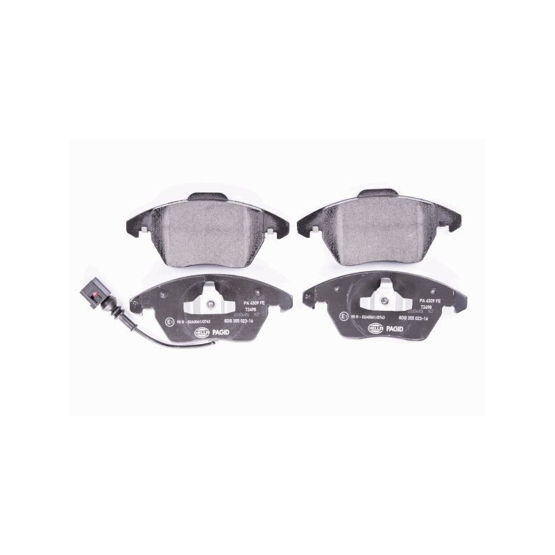 HELLA 8DB 355 023-161 Brake Pads Set Front for