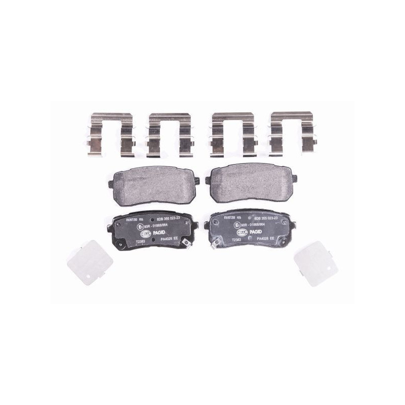 HELLA 8DB 355 023-231 Klocki hamulcowe Tył dla