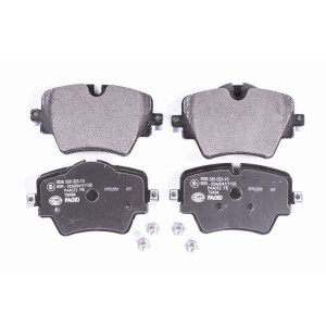 HELLA 8DB 355 023-131 Brzdové platničky Predné pre