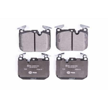 HELLA 8DB 355 023-141 Brzdové platničky Predné pre