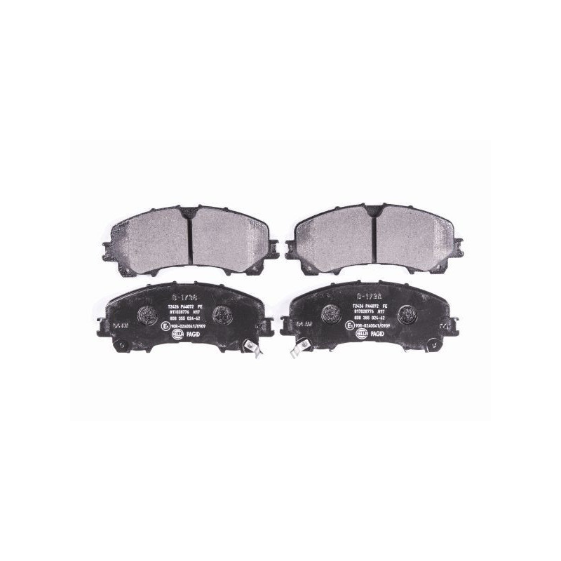 HELLA 8DB 355 024-621 Brzdové destičky Přední pro