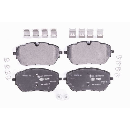 HELLA 8DB 355 024-731 Brzdové platničky Predné pre
