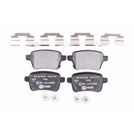 HELLA 8DB 355 024-651 Klocki hamulcowe Tył dla