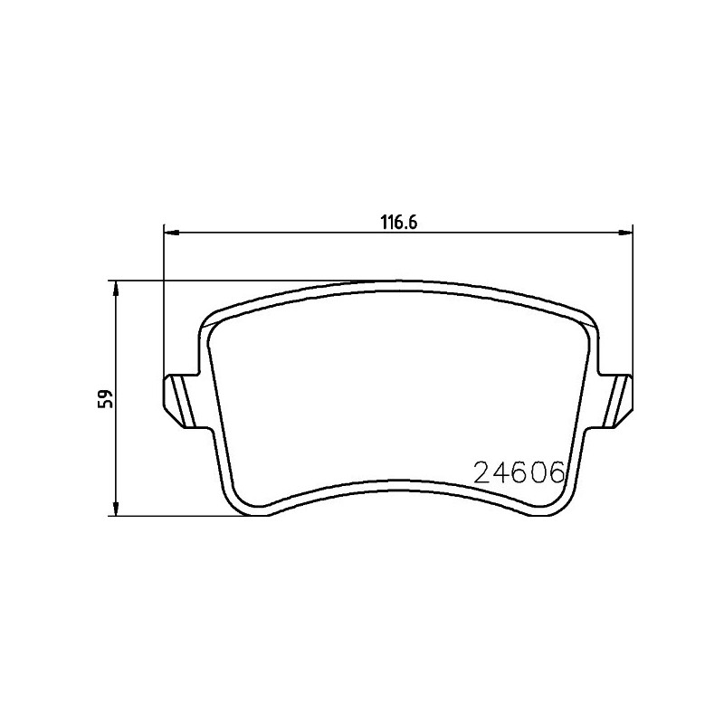 HELLA 8DB 355 025-381 Klocki hamulcowe Tył dla
